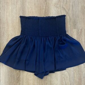 Koch Elegant Navy High-Waisted Skirt Size S